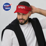 Casquette visière homme/femme rouge ∣ NASA SHOP FRANCE®
