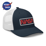 Collection Casquette NASA Trucker Noire et Blanche ∣ NASA SHOP FRANCE®