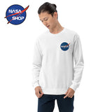 Collection Sweat NASA Blanc Homme ∣ NASA Shop France®