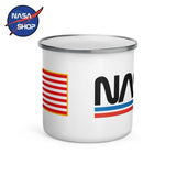 Mug émaillé de la nasa avec le logo Worm