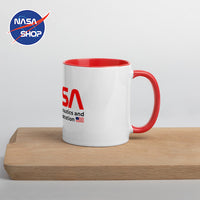 Mug NASA Blanc Intérieur Rouge ∣ NASA SHOP FRANCE®