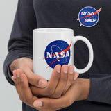 Mug Nasa de couleur Blanche ∣ NASA SHOP FRANCE®