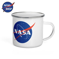 Mug de la NASA émaillé - Photo et Drapeau