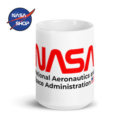 Mug NASA "Worm" Blanc - 440 ml 🇺🇸