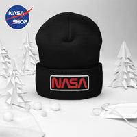 NASA - Bonnet Noir Encadré Blanc ∣ NASA SHOP FRANCE®