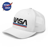 NASA - Casquette Trucker Blanche ∣ NASA SHOP FRANCE®