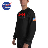 NASA SHOP FRANCE® ∣ Sweat Noir Logo Centrer