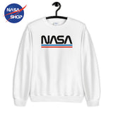 NASA - Pull Femme Blanc Emblème NASA