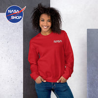 Pull NASA Femme Rouge 🌐