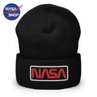 NASA - Bonnet Noir Worm Rouge ∣ NASA SHOP FRANCE®
