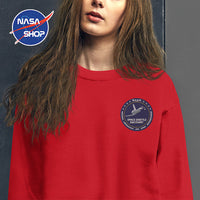 NASA SHOP FRANCE® - Pull Femme Rouge Brodé
