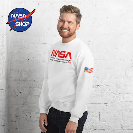 NASA - Blanc - Sweat Homme ∣ NASA SHOP FRANCE®