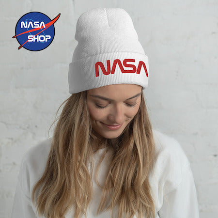 NASA - Bonnet Worm Blanc ∣ NASA SHOP FRANCE®