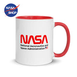 Nasa - Mug avec le logo worm intérieur rouge ∣ NASA SHOP FRANCE®
