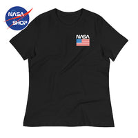Nasa - T Shirt Noir Femme Logo NASA ∣ NASA SHOP FRANCE®