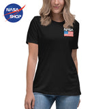 Nasa - T Shirt Noir Femme Vintage ∣ NASA SHOP FRANCE®