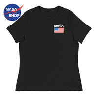 NASA - Tee Shirt Noir Femme Logo NASA ∣ NASA SHOP FRANCE®