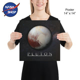 Poster de la planète pluton en 14 x 14 pouces ∣ NASA SHOP FRANCE®