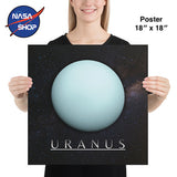 Poster Planète Uranus en 18 x 18 pouces ∣ NASA SHOP FRANCE®
