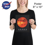 Poster planète Vénus en 8 x 10 pouces ∣ NASA SHOP FRANCE®