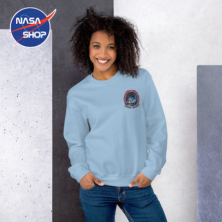 Pull NASA Femme ∣ Bleu ∣ Patch Spacelab Brodé 📡