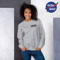Pull NASA Femme avec écussion NASA Noir