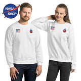 Pull NASA Blanc Columbia ∣ NASA SHOP FRANCE®