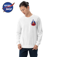 Pull NASA Columbia Blanc Homme ∣ NASA SHOP FRANCE®