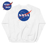 Pull NASA Femme Blanc Official ∣ NASA SHOP FRANCE®