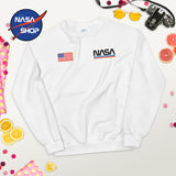 Pull NASA Femme Blanc - Prix griffé ∣ NASA SHOP FRANCE®