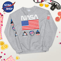 Pull NASA Gris Garçon ∣ NASA SHOP FRANCE®