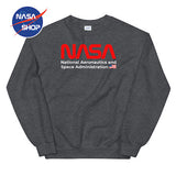 Pull NASA Gris Logo Rouge ∣ NASA SHOP FRANCE®