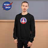 Pull NASA noir et blanc au design exclusif NASA SHOP FRANCE®