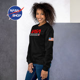 Pull NASA Noir Femme - Logo Rouge ∣ NASA SHOP FRANCE®