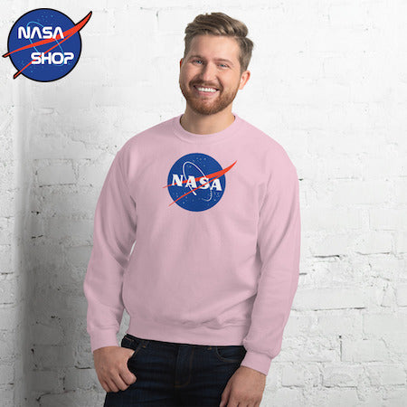 Pull NASA Rose Homme Logo NASA ∣ NASA SHOP FRANCE®