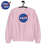 PULL NASA ROSE - Homme avec logo officiel ∣ NASA SHOP FRANCE®