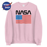 Pull Rose Logo Nasa Femme ∣ NASA SHOP FRANCE®