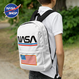 Sac à dos de la NASA avec les logos WORM et le Drapeau des USA ∣ NASA SHOP FRANCE®