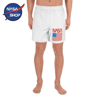 Short de la NASA Blanc logo Worm Rouge