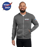 Sweat à capuche NASA Zippé Gris ∣ NASA SHOP FRANCE®