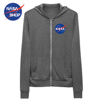 Sweat NASA Zippé Gris Fille ∣ NASA SHOP FRANCE®