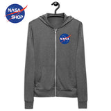 Sweat NASA Zippé Gris Garçon ∣ NASA SHOP FRANCE®