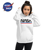 Sweat à capuche NASA Femme Blanc ∣ NASA SHOP FRANCE®