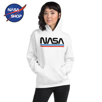 ▷ Sweat à Capuche Nasa Homme Blanc ∣ Vintage