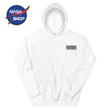 Sweat à capuche blanc NASA Worm ∣ SHOP FRANCE®