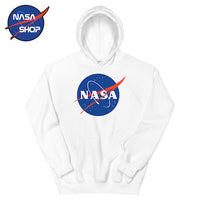 Sweat Capuche NASA Blanc Logo ∣ NASA SHOP FRANCE®