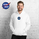 Sweat à capuche NASA - Broderie Blanc ∣ NASA SHOP FRANCE®