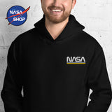 Sweat à capuche NASA Noir Worm ∣ SHOP FRANCE®