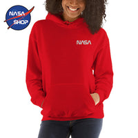Sweat à capuche Rouge de la NASA avec le logo Worm ∣ SHOP FRANCE®