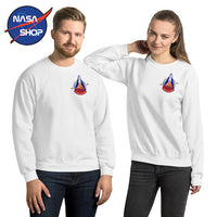 Sweat Columbia NASA Homme Blanc ∣ NASA SHOP FRANCE®